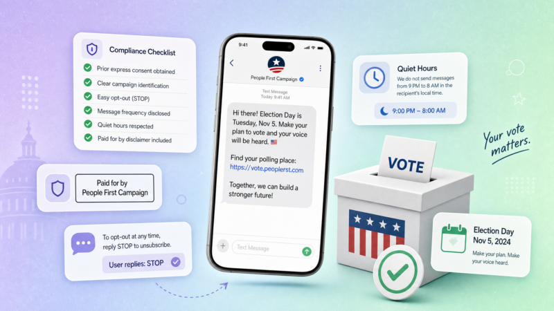 Political Text Messaging in 2026: Rules, Compliance & How to Do It Right