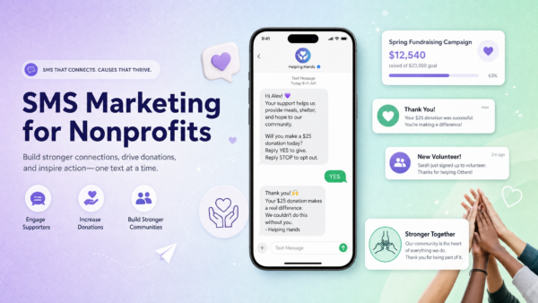 SMS Marketing for Nonprofits: Donors, Fundraising & Volunteers