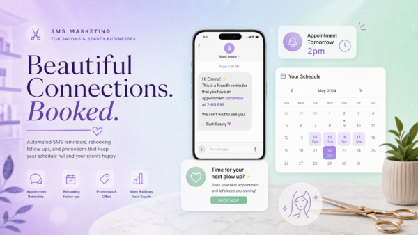 SMS Marketing for Salons & Spas: Fewer No-Shows, More Rebookings (2026)