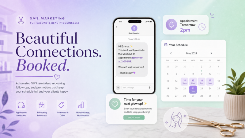 SMS Marketing for Salons & Spas: Fewer No-Shows, More Rebookings (2026)