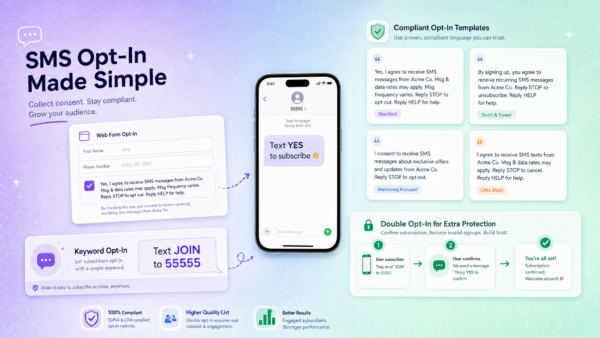 SMS Opt-In: Compliant Examples, Templates & Language (2026)